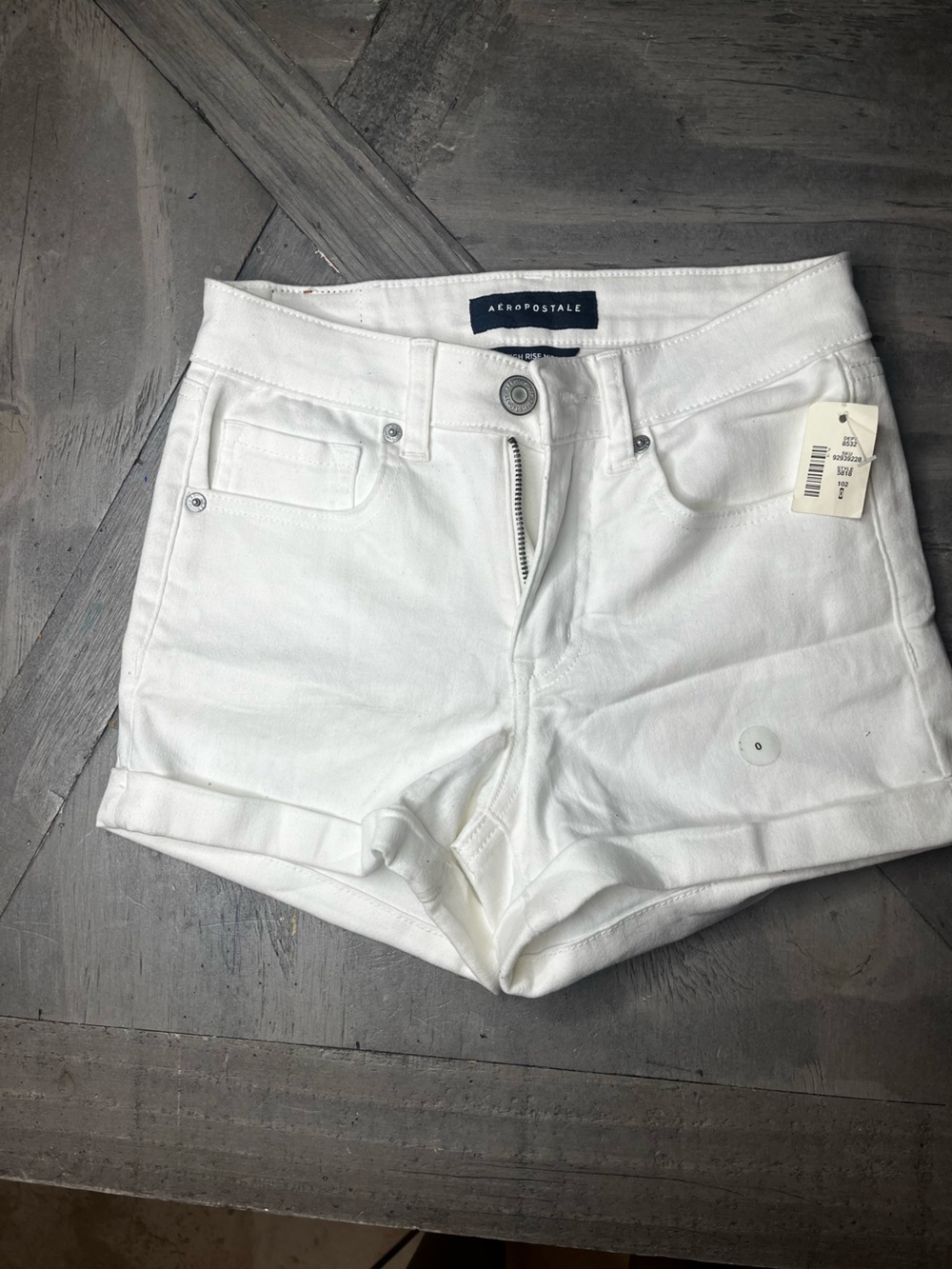 Aeropostale White Denim Jean Shorts